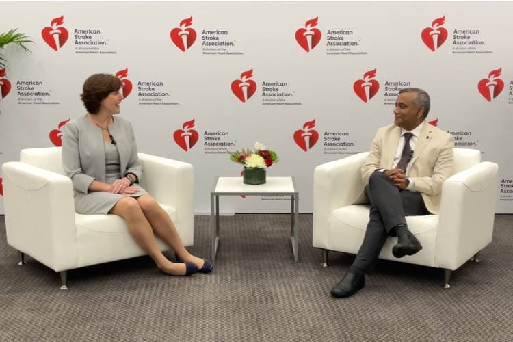 A still frame from a video with the two chairs of ISC2025 after the conference wraps up.