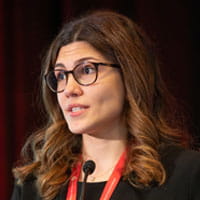 Bige Ozkan delivers a presentation at EPI|Lifestyle 2023.