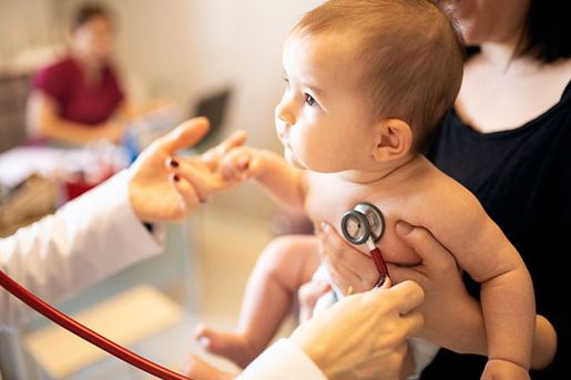 baby and doctor