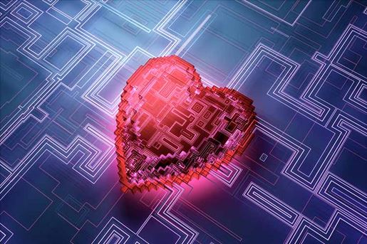 computer generated heart image