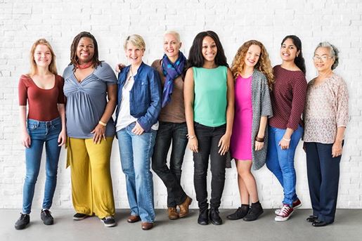 Diverse group of women