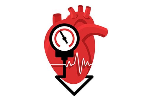 Lowering blood pressure emblem