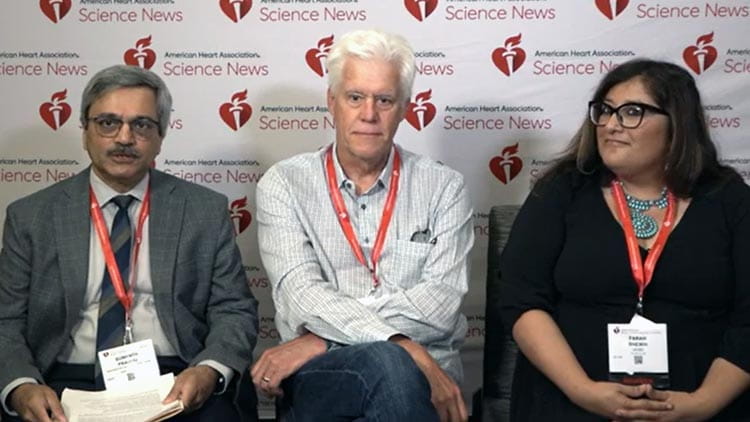 A still frame from a video interview of Eric Olson, PhD, during BCVS 2023.