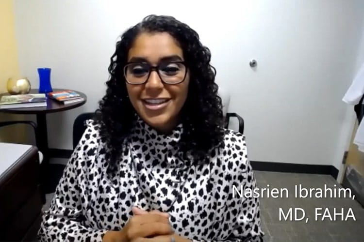 Screen capture for FAHA_Testimonial video from Nasrien Ibrahim