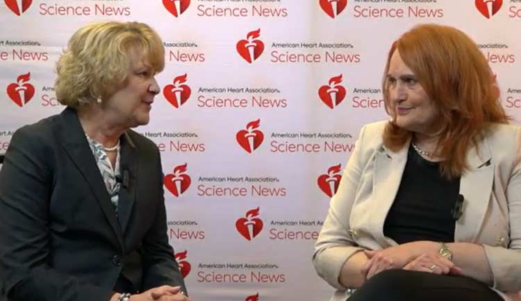 A still frame from a video interview of Vesna Garovic, MD, PhD, about her Arthur C. Corcoran Memorial Lecture.