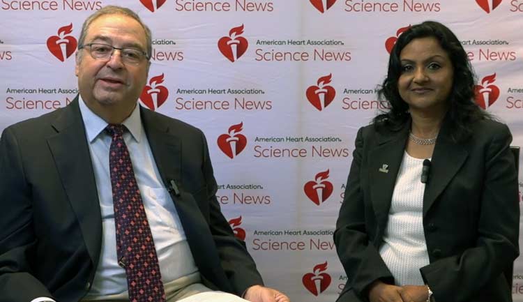 A still frame from the vodepinterview of Bina Joe, PhD, FAHA about her contributions to the field of hypertension research.