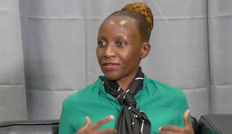 A still frame from a video