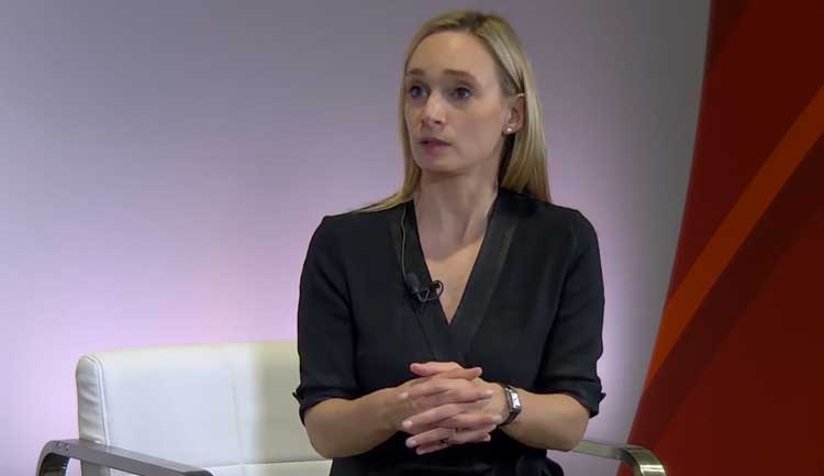 A still frame from a video discussing the nex-z results at AHA24